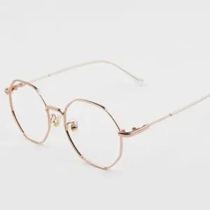 눈보호안경 남녀공용 메탈 금테 시력보호 패션 안경 67525