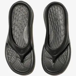 [하프클럽/휠라]휠라 공용 플로트 쏭 쪼리 IP 슬리퍼 블랙 1SM02601G