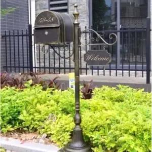 스탠든 우체통 빨간 주택 사서함 전원주택 철제 정원