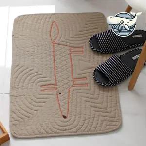 편안한 욕실 발매트 디자인 면매트 다용도