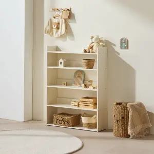 소소숲 루카 선반형 5단 책꽂이 전면 책장