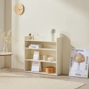 소소숲 루카 선반형 4단 책꽂이 전면 책장