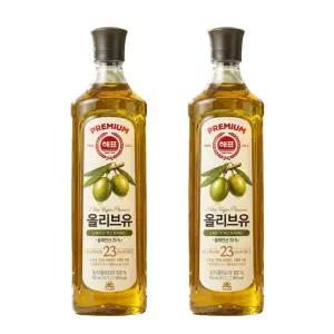 [사조대림] 해표 압착올리브유 엑스트라버진 900ml x 2개