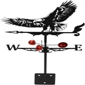 올빼미 풍향계 금속 지붕 장착 표시기 헛간 농가 마당 파티오 장식용