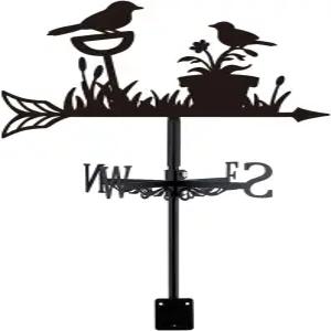 슈퍼댄트 버드 웨더 베인 화분 금속 동물 풍향 장식 농가 야외 정원 잔디 지붕 패독 표지판