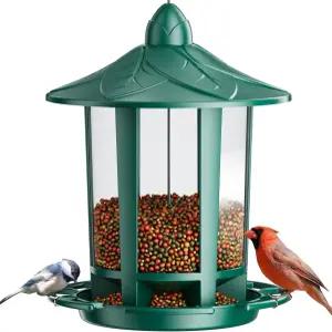 야외용 버드림 버드피더 클래식 캐슬 디자인 재미있는 조립 매달린 와일드 카디널 골드핀치 치카디 참새 -