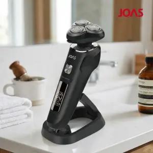 조아스 면도기 생활방수 3중날 LED 코털제거기 구레나루 거치대포함 JR-5530 /NSM