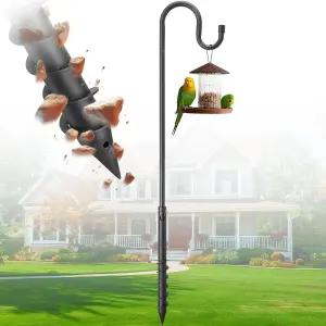 LLARGUTEST 새 모이통용 양치기 갈고리 야외 식물용 대형 랜턴 꽃바구니용 정원 걸이 46