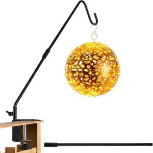 에이리존 헤비 듀티 데크 후크 35인치 확장 리치 플랜트 브래킷 행거 난간용 버드 피더 랜턴 걸이용 펜스