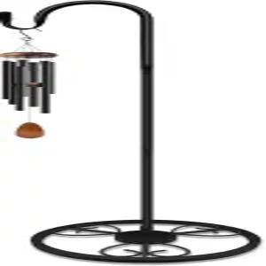 JETTIFI 업그레이드된 야외 실내용 조절 가능한 셰퍼드 후크 63인치 윈드 차임 스탠드 벌새 모이통용 식물