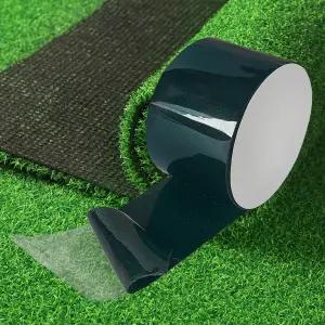 ARRYNTEON 잔디 테이프 양면 인조 2inx33ft 자가 접착 심 가짜 카펫 연결용 실내 야외 매트 러그