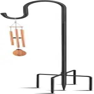 야외용 5-프롱 셰퍼드 후크 식물 걸이 새 모이통 랜턴 태양광 조명 웨딩 장식용 헤비 듀티 철제 정원 -