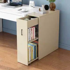 슬라이딩 서재 책장 수납 선반서랍형 낮은 책꽃이