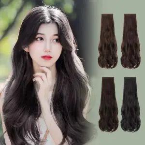 롱 웨이브 헤어피스 부분가발 3개입