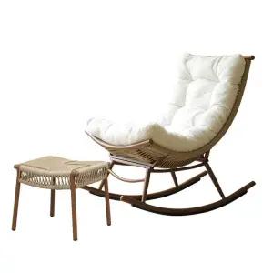 1인용 라탄 흔들의자 싱글 안락 거실 인테리어 독서 체어