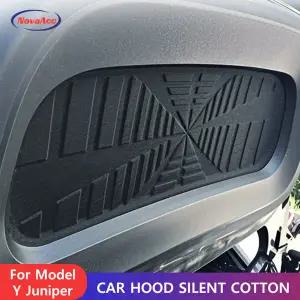 호환  Tesla Model Y Juniper 2025 보닛 절연 패드 방음 라이너 진동 감소 보호 매트 용 자동차 후드 사일