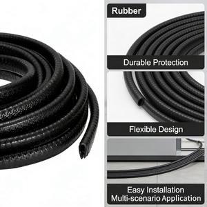 10M 고무 스트립 트림 해치 모서리용 도어 프로텍터 금속 클립 시트 가드 채널 엣지 메탈 자동차 테이블