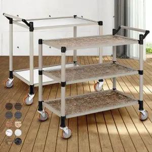 [오너클랜]고급형 2단 3단 특대 이동식조리대 서빙카 음식카트 드레싱카