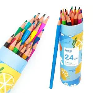 잘지워지고 선명한 발색 색연필 24색 세트 채첨 미술