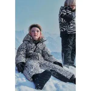 [국내배송] 자라 ZARA 애니멀 프린트 방수 방풍 롱 점프수트 - 라이트 그레이 970807