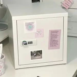 미니캐비넷 2단 서랍함 책상위 철제수납장