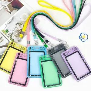 투명 교통 카드 케이스 2p 사원증 명찰 출입증 홀더