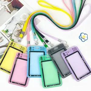 투명 교통 카드 케이스 2p 사원증 명찰 출입증 홀더