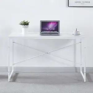 베이직 일자형 책상 1200x600 화이트 오피스 테이블 책상