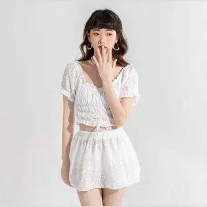 여름 레이스업 반바지 수영복 슬립 상의 밴딩 팬츠 비치웨어