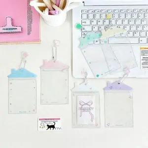 투명 카드 인형 홀더 4p 포카 포장 포토카드 케이스