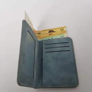 슬림 세로형 워싱가죽 지갑 미니반지갑 카드홀더 지폐 명함케이스