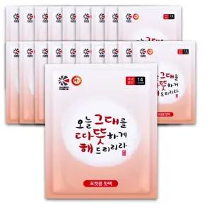 해피데이 그대따뜻해 핫팩 100g 20개