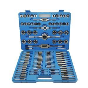 110pcs 베어링 스틸 탭 및 다이 세트 핸드 렌치 테이퍼 나사 게이지의 완전한