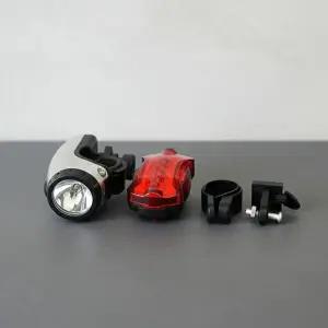 자전거 라이트 세트 야간 안전등 전조등 후미등 건전지식 구성품