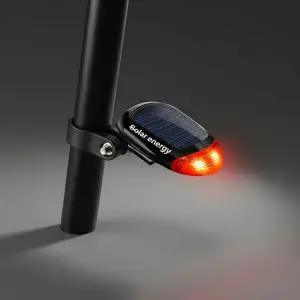 솔라 고휘도 LED 자전거 후미등 야간 안전 라이트 3모드 후방 점멸등