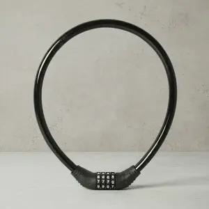 자전거 도난방지 번호키 튼튼한 강철 와이어 4자리 다이얼 자물쇠 65cm