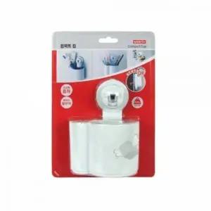 칫솔홀더 흡착식 다용도 수납통 원터치 정리함