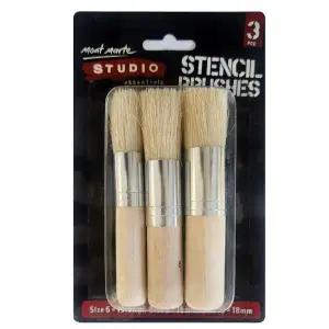 [셀러에이드]몽마르뜨 키즈맘아트 스텐실 미술놀이 브러쉬 세트