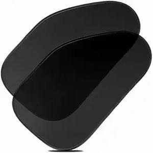 존 테크 사이드 윈도우가 햇빛 그늘에 달라붙습니다 - 2팩 메쉬 자동차 팝업 비흡입 컵은 자외선 차단제가