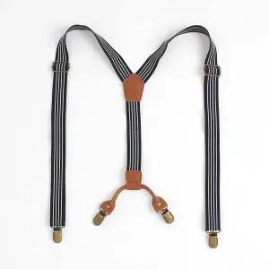 스타일핏 4클립 멜빵 라인 서스펜더 남자멜빵