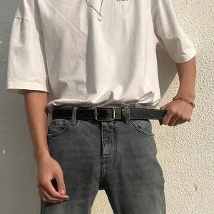 남녀공용 스티치 사각벨트 청바지 벨트 면바지벨트
