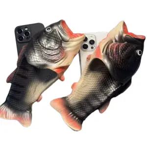 생선 휴대폰케이스 아이폰케이스 웃긴 킹받는 낚시 폰케이스 선물