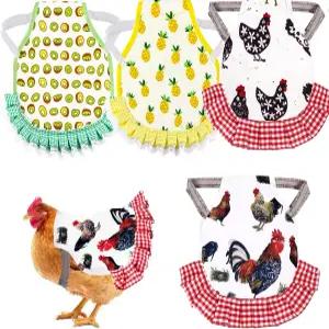 JITEYOU 치킨 안장 가금류 보호용 닭 앞치마용 4개