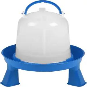 더블 터프 다리가 달린 가금류 급수기 내구성이 뛰어난 물통 닭과 새를 위한 휴대용 손잡이 1.5쿼트