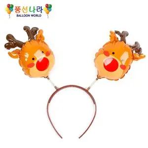 헤어밴드 크리스마스 풍선나라 풍선 루돌프