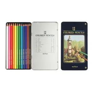 [셀러에이드]색연필 12색 문화 (틴케이스)