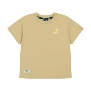 [롯데백화점]캉골 백 프린트 포인트 티셔츠 RB 0103 베이지