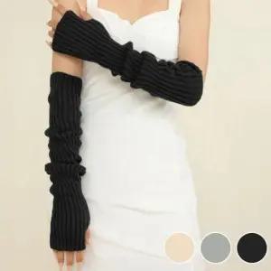 겨울팔토시 여성 넓은 골지 손과 팔이 따뜻한 롱 니트 암워머