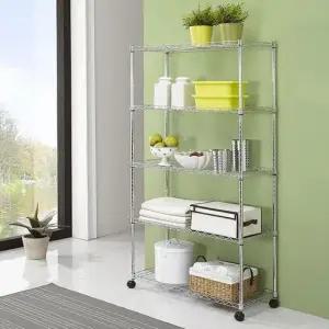 철제선반 메탈선반 900 5단 다용도수납장 철제 틈새거실 베란다