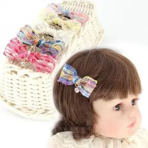 [아랑로랑] 슈퐁쁘띠리본 집게핀 헤어핀